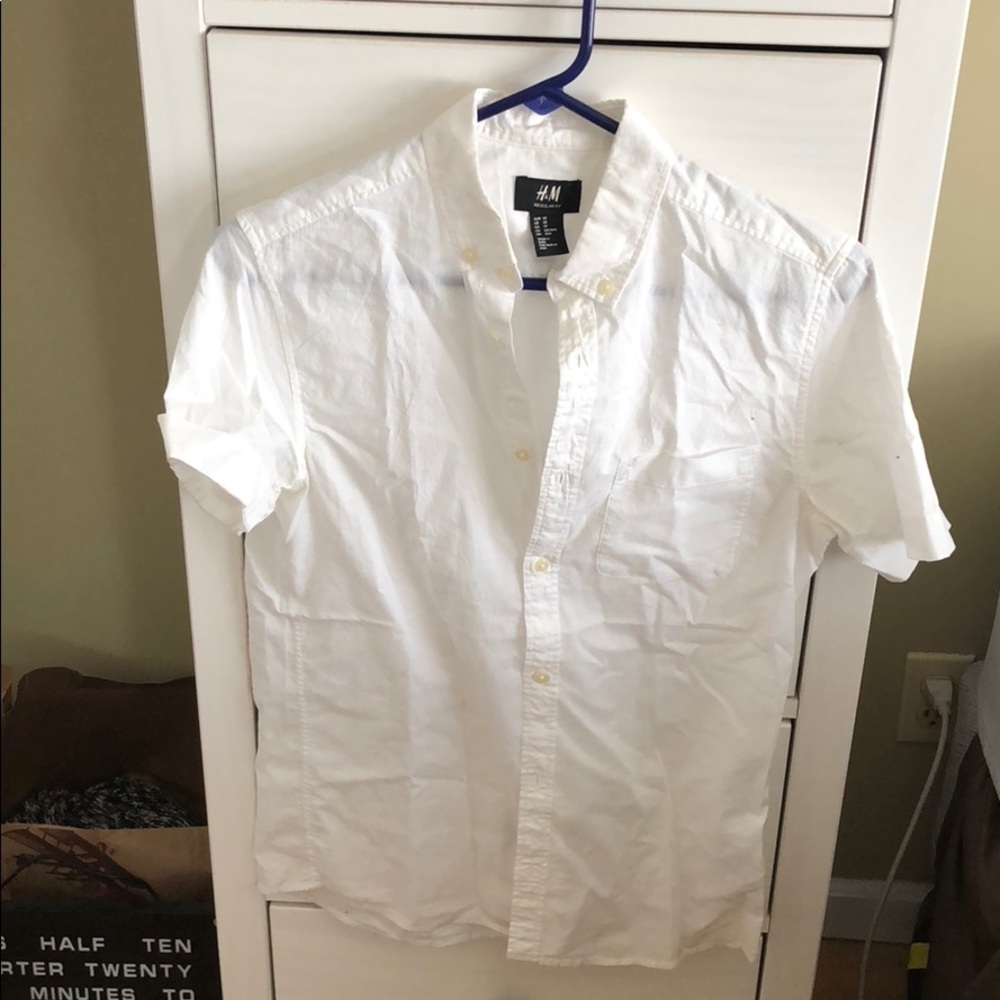 XS h&m short sleeve button down